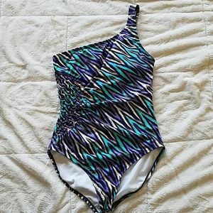 Shelli Segal One Strap Multicolored One-Piece